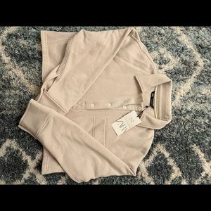 Zara cropped sweater polo